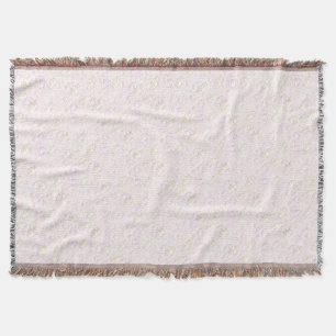 Peonies touch of gold throw blanket