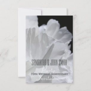 Peony 10th Wedding Anniversary Party Invitation 2