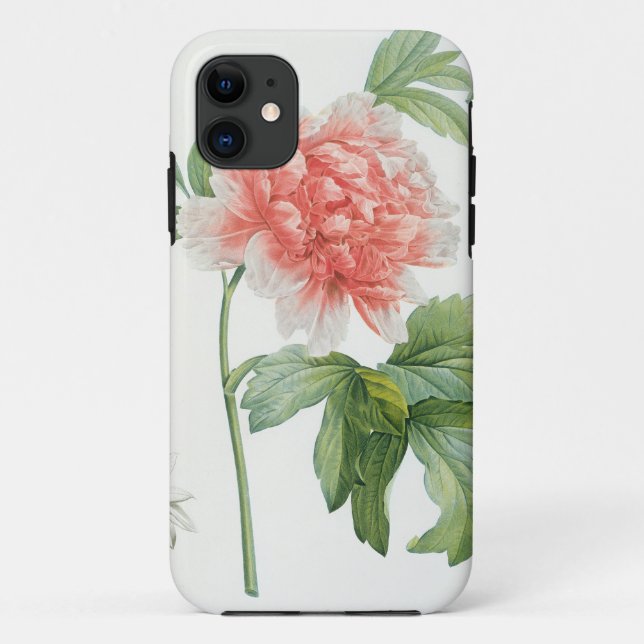 Peony, 1799 (colour stipple print) Case-Mate iPhone case (Back)