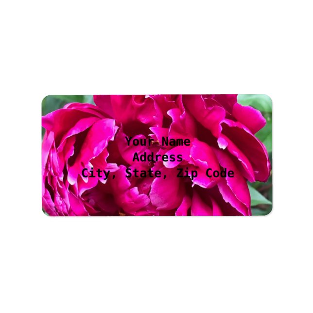 Peony Address Labels (Front)