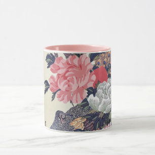 Peony and Peacock, Hiroshige, Ukiyo-e Mug
