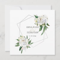 *~* PEONY AR15 Floral QR RSVP Frame Wedding