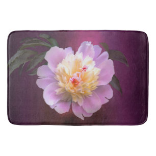 peony bath mat
