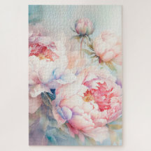PEONY beautiful challenging floral family puzzle