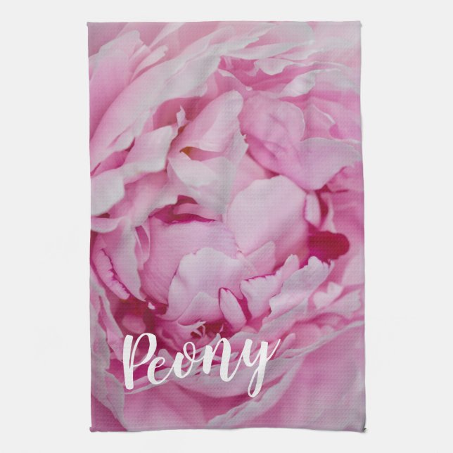 Peony Blossom Rose for flower and garden lovers Tea Towel (Vertical)