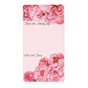 Peony Bookplate