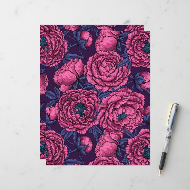 Peony bouquet (Front/Back In Situ)