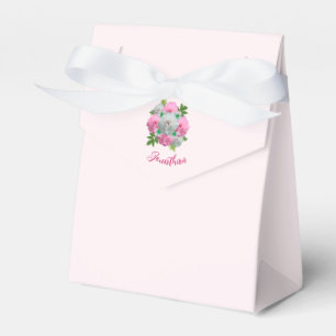 Peony Bouquet Wedding Favour Box