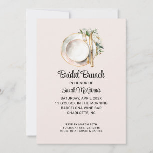 Peony Bridal Shower Invitation