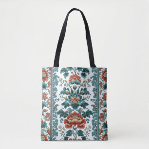 Peony Brocade Tote Bag