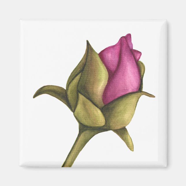 peony bud magnet (Front)