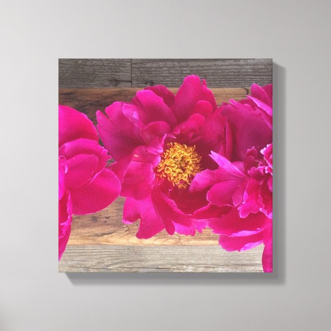 Peony canvas print (Front)