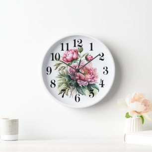 Peony Clock