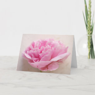 Peony closeup card