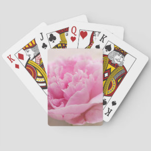 Peony closeup playing cards