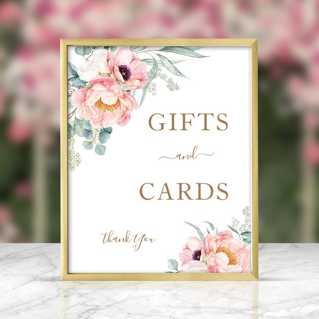 Peony Eucalyptus Gifts & Cards Sign (Creator Uploaded)