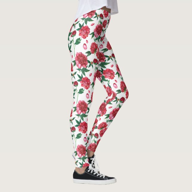 peony floral leggings (Right)