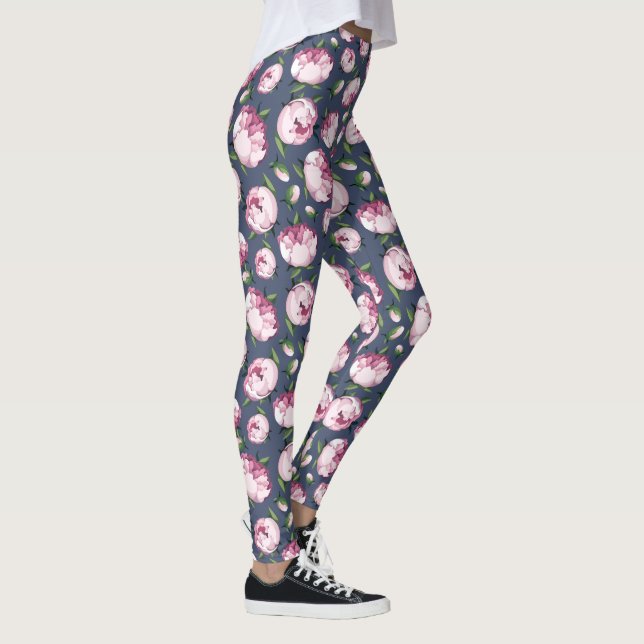 peony floral leggings (Right)