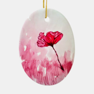 Peony Flower Ceramic Tree Decoration