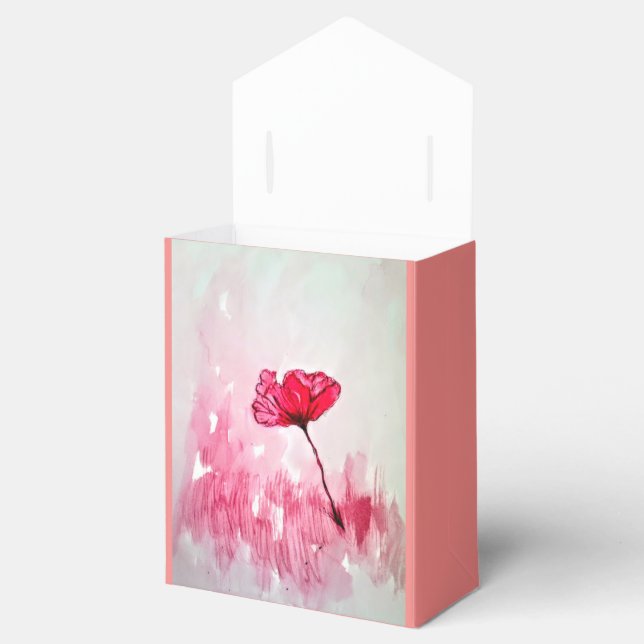 Peony Flower Favour Favour Box (Opened)
