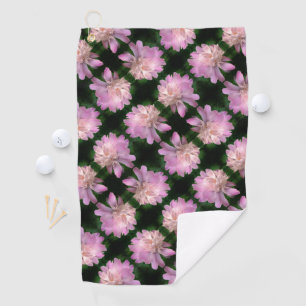 Peony Flower In Bloom Nature Pattern     Golf Towel