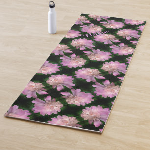Peony Flower In Bloom Nature Pattern Personalized Yoga Mat