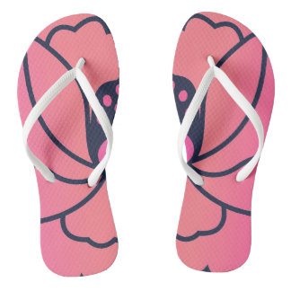 peony flower jandals