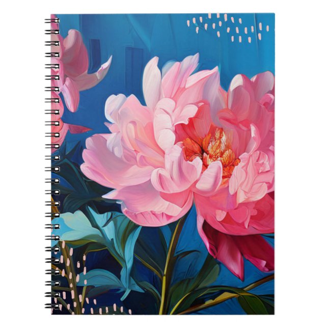 Peony Flower | Notebook Journal (Front)