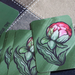 Peony Flower Peonies Gardener art Pink             Business Card