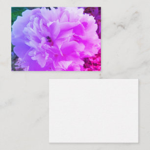 Peony Flower with a Honey Bee Enclosure Card