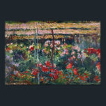 Peony Garden | Claude Monet Poster<br><div class="desc">Peony Garden (1887) by Claude Monet (French, 1840–1926) is a lush and immersive impressionist celebration of nature in full bloom. Painted in the artist’s garden at Giverny, the composition overflows with vibrant peonies rendered in loose, dappled brushstrokes that capture the movement of light and air. Monet's focus on atmosphere and...</div>