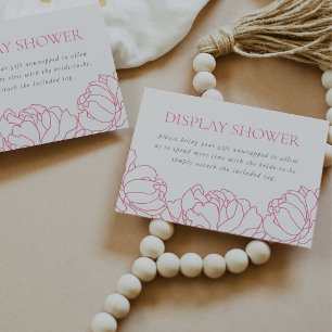 Peony Garden Display Shower Enclosure Card