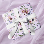 Peony Garden Orchid Pink Wedding Wrapping Paper<br><div class="desc">Beautiful bouquets of peonies,  berries and eucalyptus decorate this stylish design. Coordinates with the complete line of wedding stationery featured in the Peony Garden Wedding Suite Collection.</div>