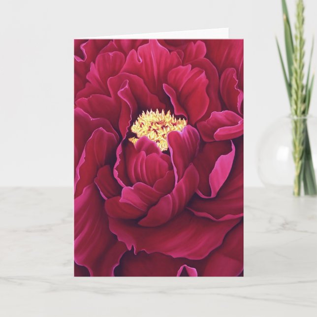 Peony Greeting Card (Front)