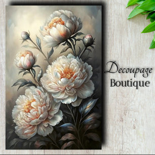 Peony Luminance Decoupage Tissue Paper
