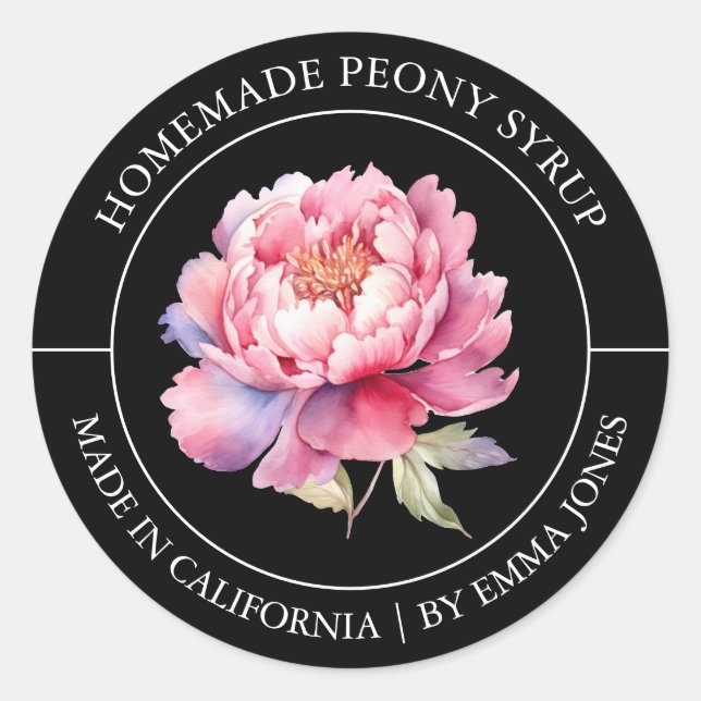 Peony Modern label (Front)