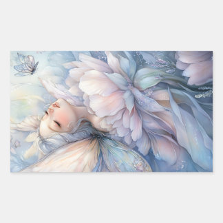 Peony Of The Dawn Rectangular Sticker