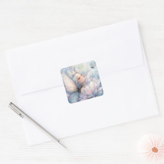 Peony Of The Dawn Square Sticker