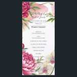 Peony & Orchid Garden Floral Glam Wedding  Menu<br><div class="desc">Matching items in this design are available.</div>