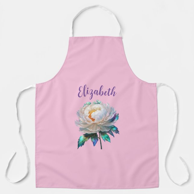 Peony Peace Apron (Front)