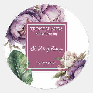 Peony Perfume Label