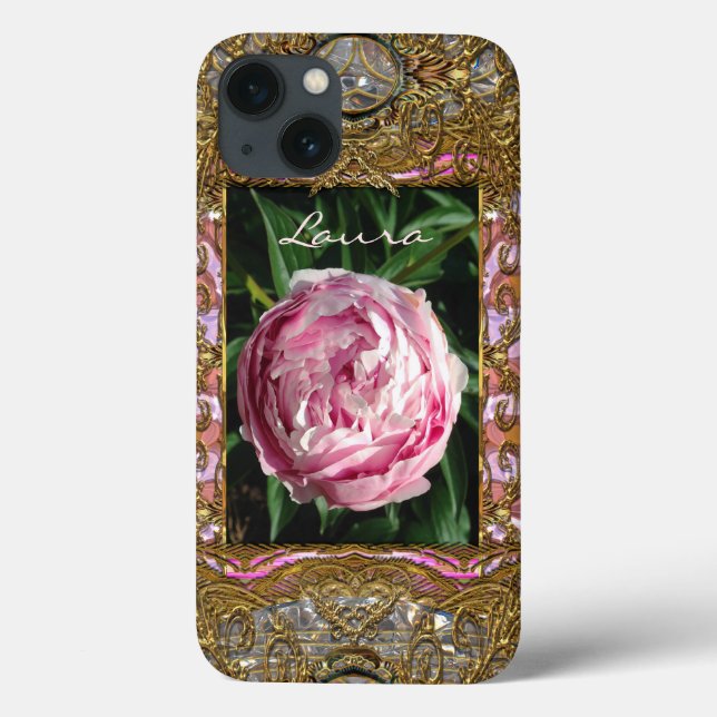 Peony Petticote Monogram 6/6s Case-Mate iPhone Case (Back)