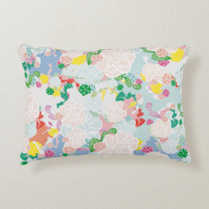 Peony pink decorative cushion