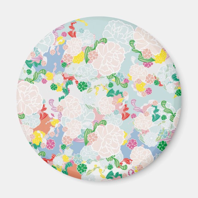 Peony pink magnet (Front)