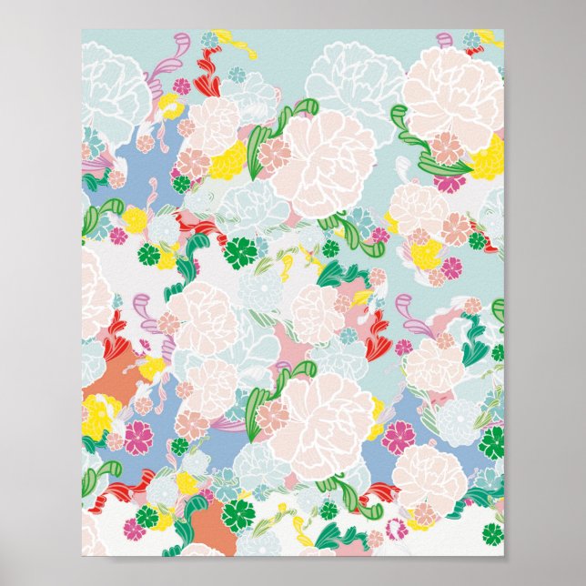 Peony pink poster (Front)