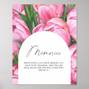 Peony roses - memories with the bride poster