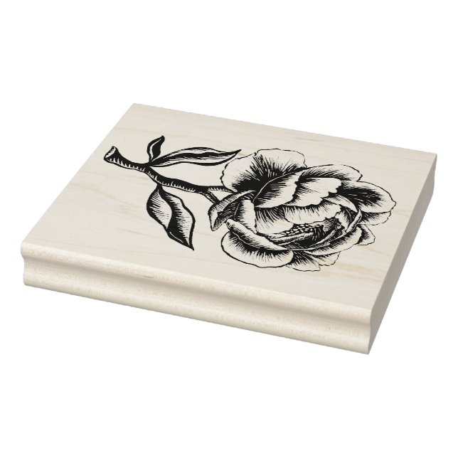 Peony Rubber Stamp (Stamp)