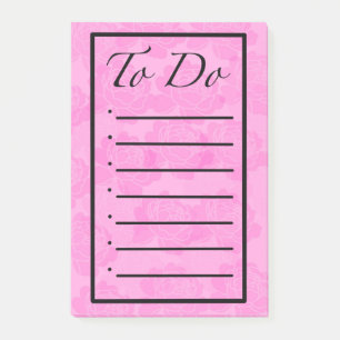 Peony To Do List Post it Notes