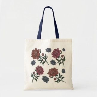Peony tote bag