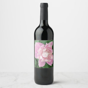 Peony Wine Label